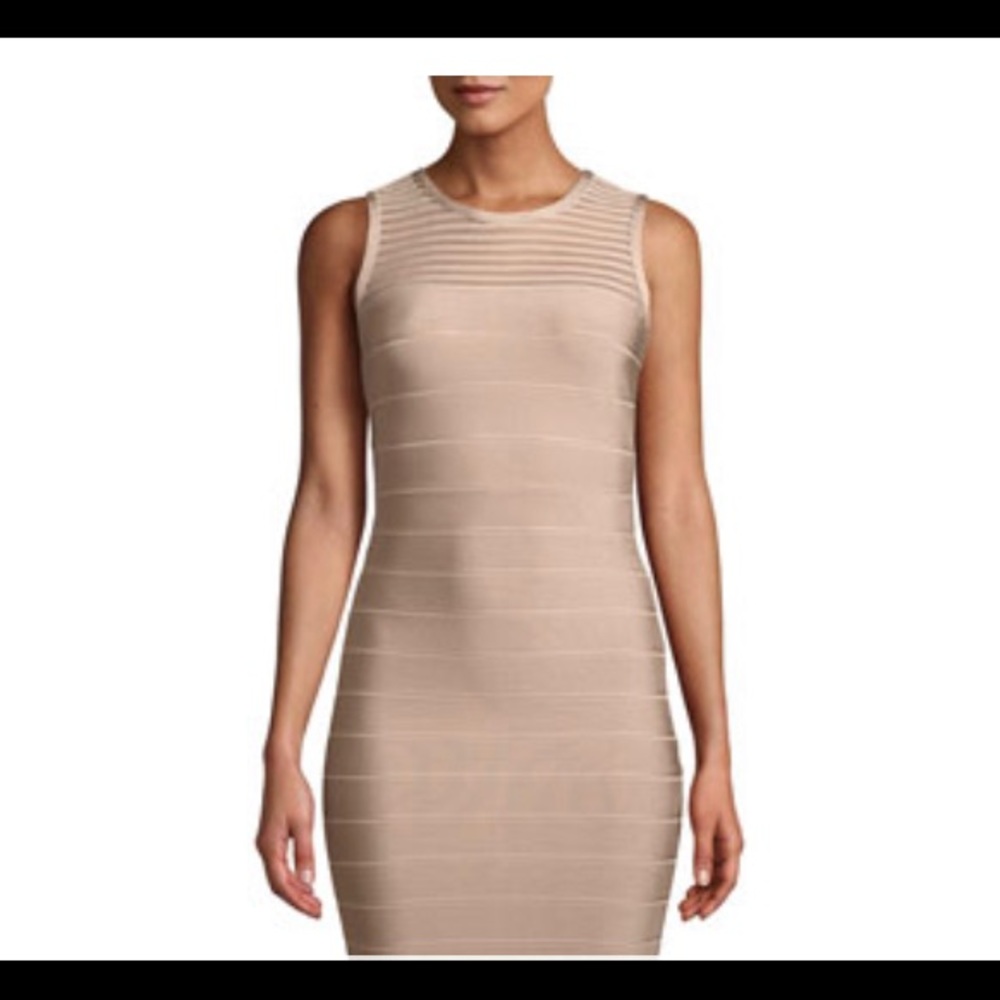 Herve Leger dress color bare, size M, NEW With Tag